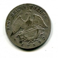 Germania, Prussia, Friedrich Wilhelm II (1840-1861): tallero 1790-A (KM#348.1)
