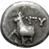 Tracia, Byzantion (387-340 a.C.): hemidrachm (HGC,3.2#1388), grammi 1,89, mm 11