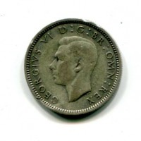 Gran Bretagna, Giorgio VI (1936-1952): 6 pence 1941 (Spink#4084)
