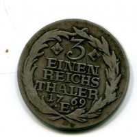Germania, Brandenburg Federico II (1740-1769): 1/3 tallero 1769-E (Olding#113)