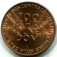 Germania, Koln: medaglia 1948 "Zentraldombalivereins", diametro 40 mm.