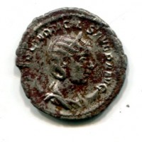 Otacilia Severa (244-249 d.C.): antoniniano "PVDICITIA" (RIC#123c), macchia