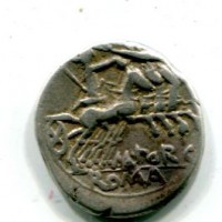 Porcia, C.Porcius (125 a.C.): denario (Crawford#270/1)