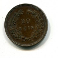 Portogallo, Carlos I (1889-1908): 20 reis 1892 (KM#533)
