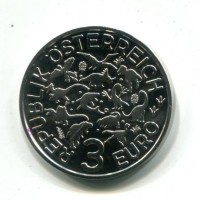 Austria 2019: 3 euro "Spinosaurus"