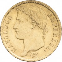 Francia, Napoleone I (1799-1815): 20 franchi 1811-A (Gadoury#1025)