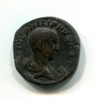 Filippo II (247-249 d.C.): sesterzio "PRINCIPI IVVENT" (RIC#256a)
