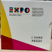 Italia 2015: 2 euro commemorativo "EXPO" -PROOF- nella scatola originale