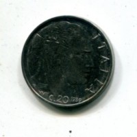 Vittorio Emanuele III (1900-1943): 20 cent. 1939-XVII "Impero" (Gigante#219), magnetico
