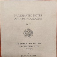 American Numismatic Society -53- Cammann Jean B."The symbols on staters of Corinthian Type", New York 1932 pagine 130, tavv. XIV.