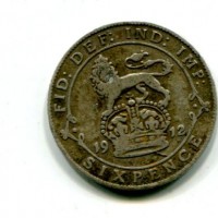 Gran Bretagna, Giorgio V (1910-1936): 6 pence 1912 (KM#815)