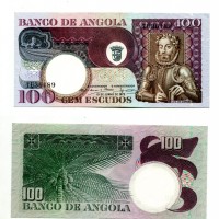 Angola: 100 escudos 10/06/1973 (Pick#106)
