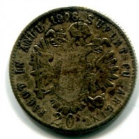 Romania: gettone da 20 ad imitazione del 20 kreuzer austriaco
