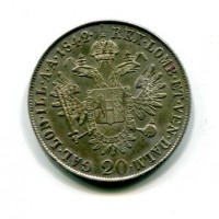 Milano, Ferdinando I (1835-1848): 20 kreuzer 1842-M (Gigante#125)