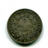 Francia, Terza Repubblica (1871-1940): 2 franchi 1894-A (Gadoury#530a)