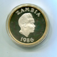 Zambia: 10 kwacha 1986 "WWF" (KM#25)