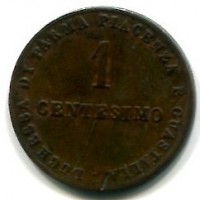 Parma, Maria Luigia (1815-1847): 1 centesimo 1830 (Gigante#16)

