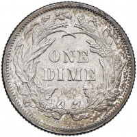 USA 10 cent 1889 "Dime" (KM#A92), gr. 2.52, ex InAsta 74, lotto 2589