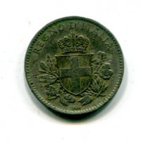 Vittorio Emanuele III (1900-1943): 20 cent. 1920 "Esagono" (Gigante#216)