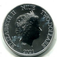 Niue, Elisabetta II (1952-2022): 2 dollari 2021 "Star Wars" -Oncia-