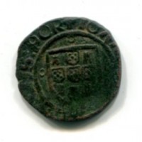 Portogallo, Joao III (1481-1495): ceitil "Adivtorium Dominvs: Gi" (Gomez#j2-04-01), gr.2,61
