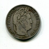 Francia, Luigi Filippo (1830-1848): 5 franchi 1839-K (Gadoury#678)
