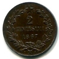 Vittorio Emanuele III (1900-1943): 2 cent. 1867-Mi (Gigante#120)

