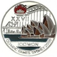 Corea del Nord: 100 won 1997 "Sidney-The Opera House" (KM#451)