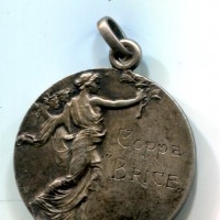 Cannero 1922: medaglia "Coppa Brice", diametro 32 mm, gr. 12,88
