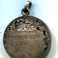 Cannero 1922: medaglia "Coppa Brice", diametro 32 mm, gr. 12,88
