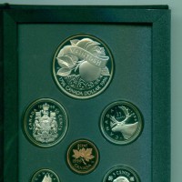 Canada, Elisabetta II (1952-2022): serie zecca 1996-Proof (KM#PS33), nella confezione ufficiale