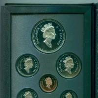 Canada, Elisabetta II (1952-2022): serie zecca 1996-Proof (KM#PS33), nella confezione ufficiale
