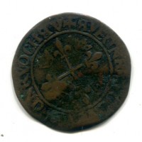 Francia (XV sec.): gettone di conto, diametro 30 mm, ondulato