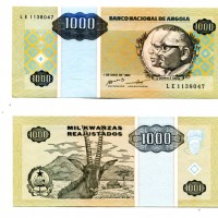 Angola: 1000 kwanzas 01/05/1995 (Pick#135)
