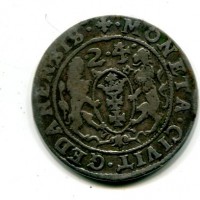 Polonia, Sigismondo III (1587-1632): ort 1624, zecca di Danzica (KM#15.2)
