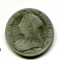 Gran Bretagna, Vittoria (1837-1901): 6 pence 1899 (Spink#3941)
