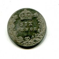 Gran Bretagna, Vittoria (1837-1901): 6 pence 1899 (Spink#3941)
