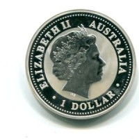 Australia, Elisabetta II (1952-2022): 1 dollaro 2003 "Calendario lunare - anno della Capra"