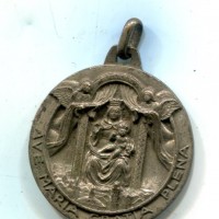 Busto Arsizio 1947: medaglia "Primo Congresso Mariano", diametro 35 mm