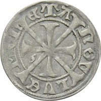 Gorizia, Leonardo (1454-1500): denaro (Biaggi#1000), grammi 0.99