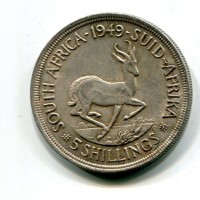 Sud Africa, Giorgio VI (1936-1952): 5 scellini 1949 (KM#31)