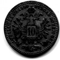 Austria, Francesco Giuseppe (1848-1916):10 kreuzer 1869 (KM#2206)
