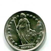Svizzera, Confederazione: 1 franco 1958