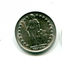 Svizzera, Confederazione: 1 franco 1964