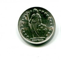 Svizzera, Confederazione: 1 franco 1965