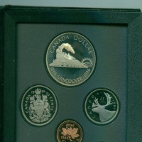 Canada, Elisabetta II (1952-2022): serie zecca 1986-Proof (KM#PS6), nella confezione ufficiale