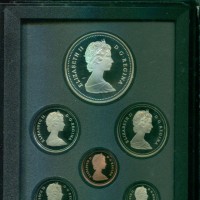Canada, Elisabetta II (1952-2022): serie zecca 1986-Proof (KM#PS6), nella confezione ufficiale