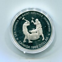 Canada, Elisabetta II (1952-2022): 1 dollaro 1988 "Fabbri" (KM#161), in confezione originale