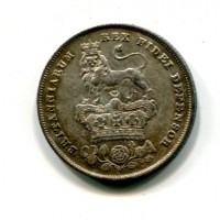 Gran Bretagna, Giorgio IV (1820-1830): 1 scellino 1826 (Spink#3812), bella patina