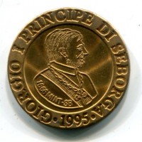 Seborga, Giorgio I (1963-2009): 1 luigi 1995 (KM#x4)
